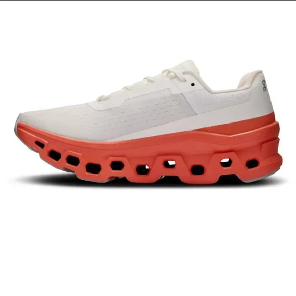 On Running Women's Shoes - White and Orange - Picture 4 of 10